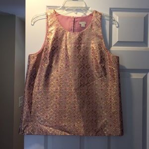 J Crew Factory Metallic Tank! Never worn!